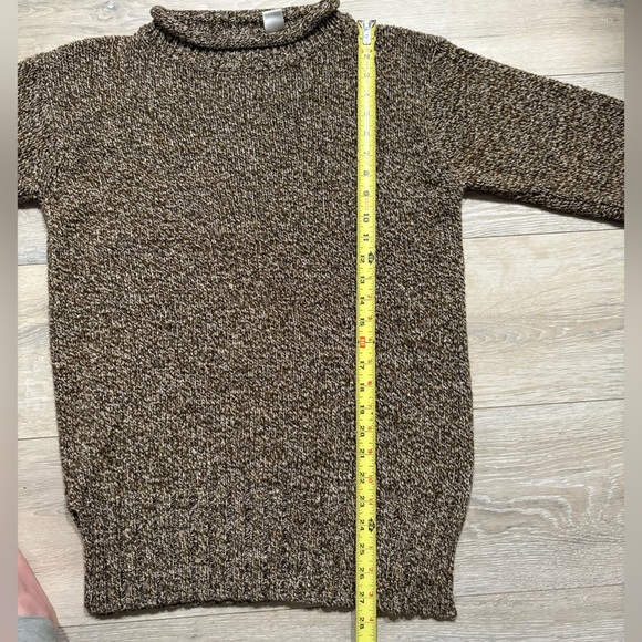 Carolyn Taylor Wool Blend Sweater – Brown Marled Knit – Size Medium - Picture 4 of 6